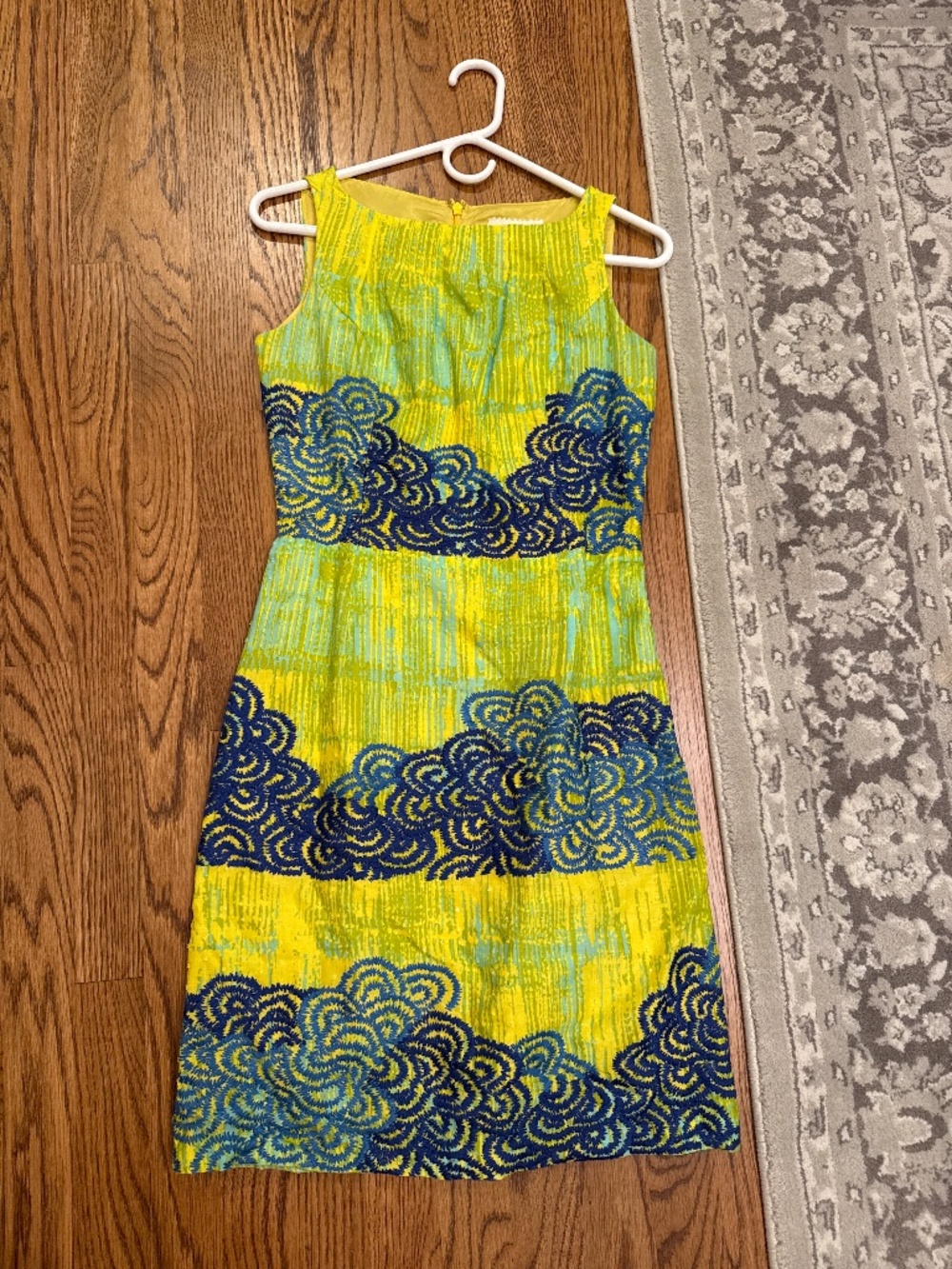 Anthropologie Tabitha dress - yellow, green, blue